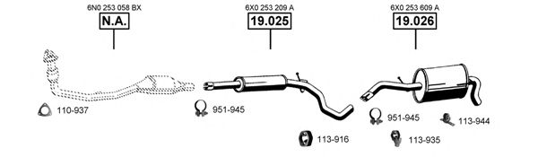 SE190450 ASMET Exhaust System Exhaust System