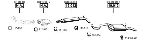 SE190750 ASMET Exhaust System Exhaust System