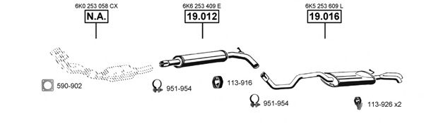 SE190845 ASMET Exhaust System Exhaust System