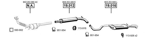 SE190850 ASMET Exhaust System Exhaust System