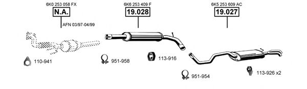 SE191165 ASMET Exhaust System Exhaust System
