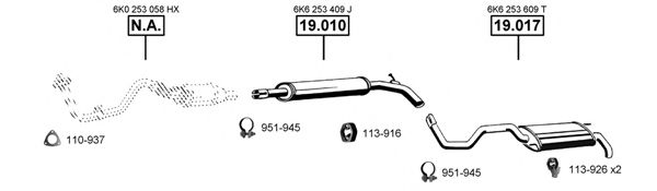 SE191320 ASMET Exhaust System Exhaust System