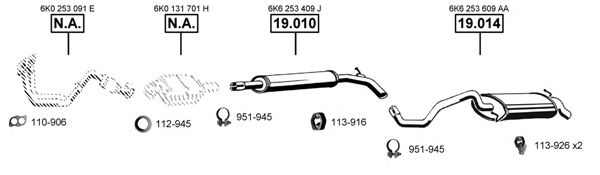 SE191400 ASMET Exhaust System Exhaust System