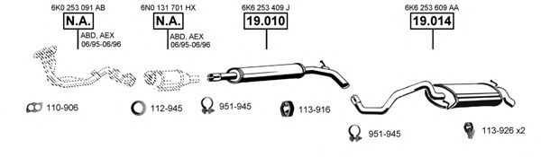 SE191405 ASMET Exhaust System Exhaust System