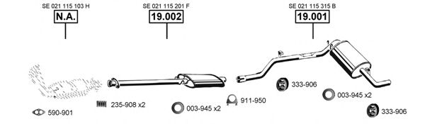 SE191485 ASMET Exhaust System Exhaust System