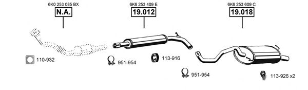 SE191560 ASMET Exhaust System
