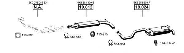 SE191565 ASMET Exhaust System Exhaust System
