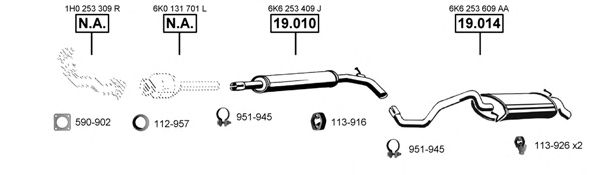 SE191715 ASMET Exhaust System Exhaust System