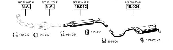 SE191760 ASMET Exhaust System Exhaust System