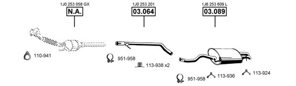 SE192120 ASMET Exhaust System Exhaust System