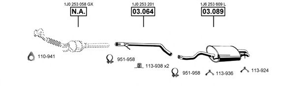 SE192130 ASMET Exhaust System Exhaust System