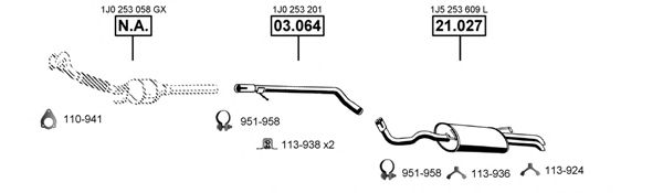 SE193400 ASMET Exhaust System Exhaust System