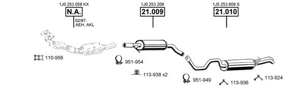 SK211035 ASMET Exhaust System Exhaust System