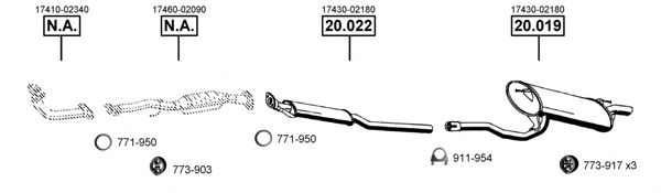 TO200230 ASMET Exhaust System