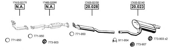 TO201120 ASMET Exhaust System Exhaust System