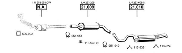 VA030650 ASMET Exhaust System