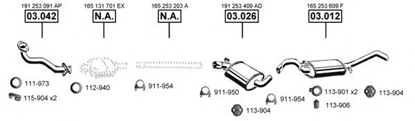 VA033185 ASMET Exhaust System