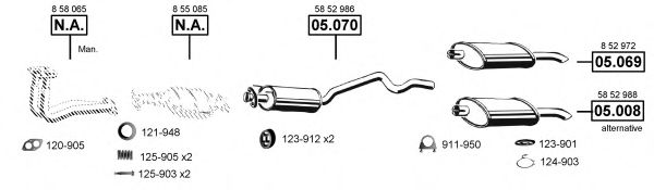 OP050560 ASMET Exhaust System Exhaust System