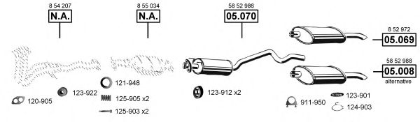 OP050610 ASMET Exhaust System Exhaust System