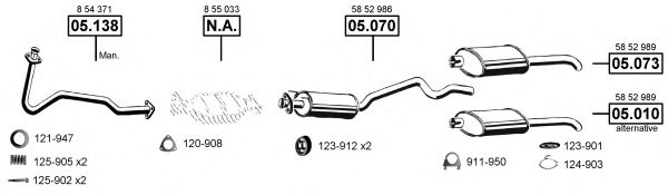 OP050700 ASMET Exhaust System Exhaust System