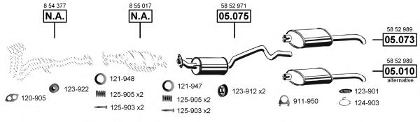 OP050790 ASMET Exhaust System Exhaust System