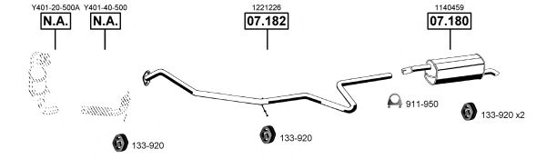 MA110760 ASMET Exhaust System
