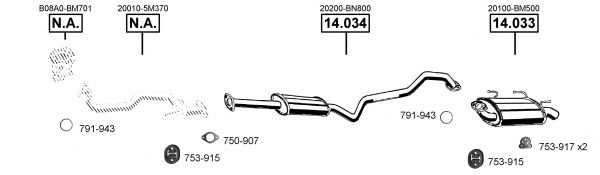 NI140120 ASMET Exhaust System Exhaust System