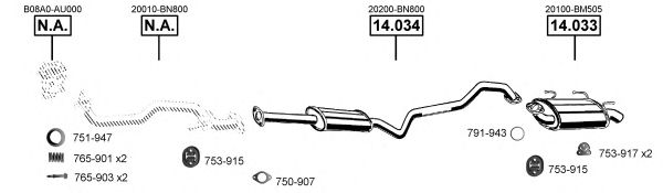 NI140125 ASMET Exhaust System Exhaust System