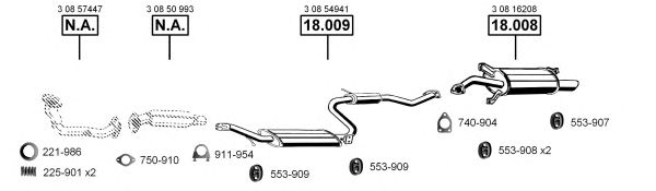 VO180550 ASMET Exhaust System