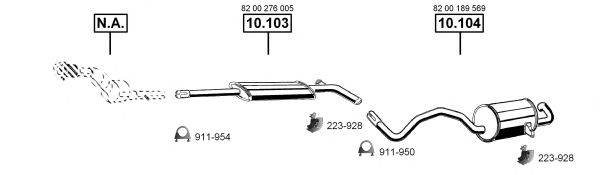 RE102495 ASMET Exhaust System Exhaust System
