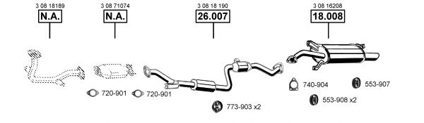 VO181650 ASMET Exhaust System Exhaust System