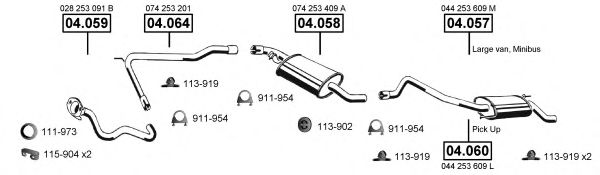 VA038520 ASMET Exhaust System Exhaust System
