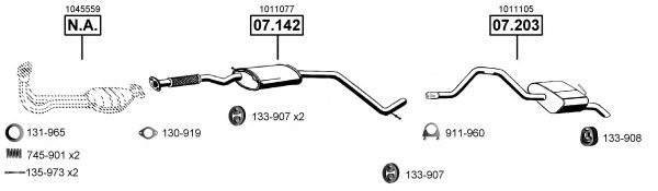 FO073925 ASMET Exhaust System Exhaust System