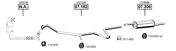 FO073030 ASMET Exhaust System