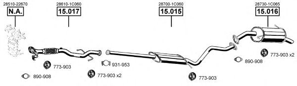 HY150710 ASMET Exhaust System