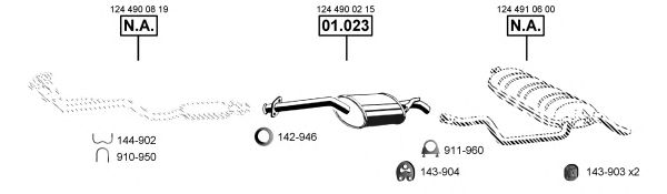 ME011680 ASMET Exhaust System Exhaust System