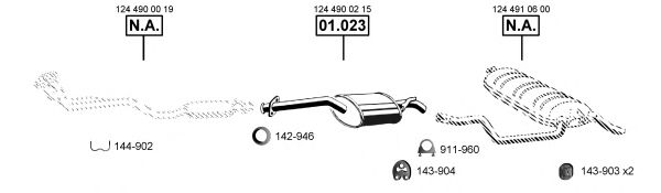 ME011690 ASMET Exhaust System Exhaust System