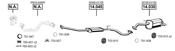 NI140900 ASMET Exhaust System Exhaust System