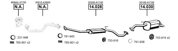 NI140835 ASMET Exhaust System Exhaust System