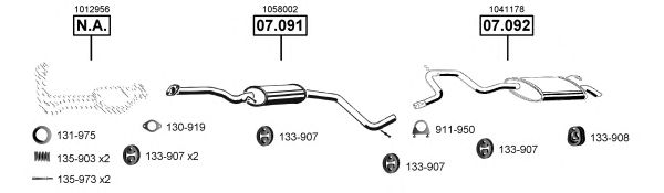 FO073520 ASMET Exhaust System Exhaust System