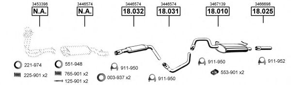 VO183750 ASMET Exhaust System