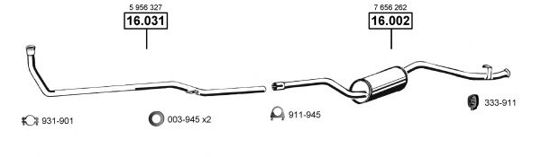FI163600 ASMET Exhaust System Exhaust System
