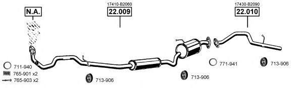 DH220510 ASMET Exhaust System