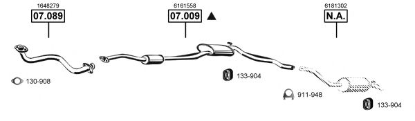 FO074740 ASMET Exhaust System Exhaust System