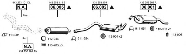 AU061310 ASMET Exhaust System Exhaust System