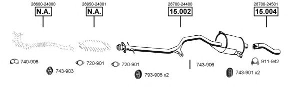 HY151245 ASMET Exhaust System