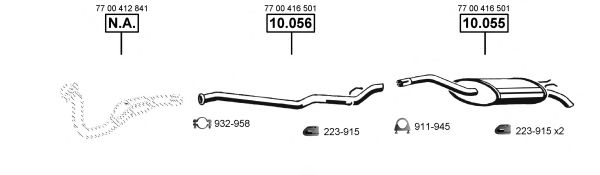 RE105830 ASMET Exhaust System Exhaust System