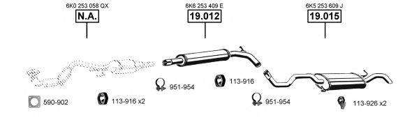 SE191115 ASMET Exhaust System Exhaust System