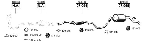 FO070255 ASMET Exhaust System