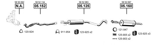 OP051105 ASMET Exhaust System Exhaust System